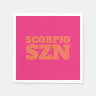 Roze Oranje Scorpio SZN Cool Servet