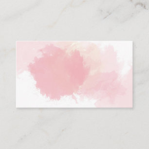 Roze Oranje Splatter Waterverf Visitekaartje