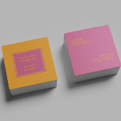 Roze Oranje Visitekaartje