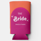 Roze & Oranje Zonsondergang Retro De Bruid (Voorkant)