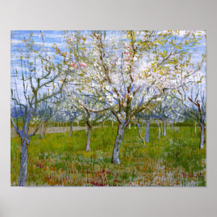 Roze Orchard (F555) Van Gogh Fine Art Poster