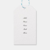 Roze Orchid Cadeaulabel (Achterkant)