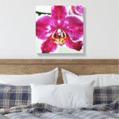 Roze Orchid Canvas Afdruk (Insitu (Slaapkamer))