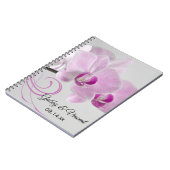 Roze Orchid Elegance Wedding Notitieboek (Linkerzijde)