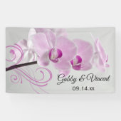 Roze Orchid Elegance Wedding Spandoek (Horizontaal)