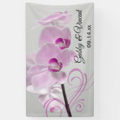 Roze Orchid Elegance Wedding Spandoek (Verticaal)