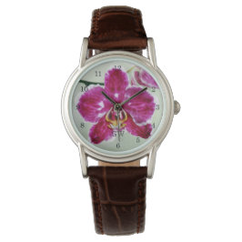 Roze Orchid Horloge