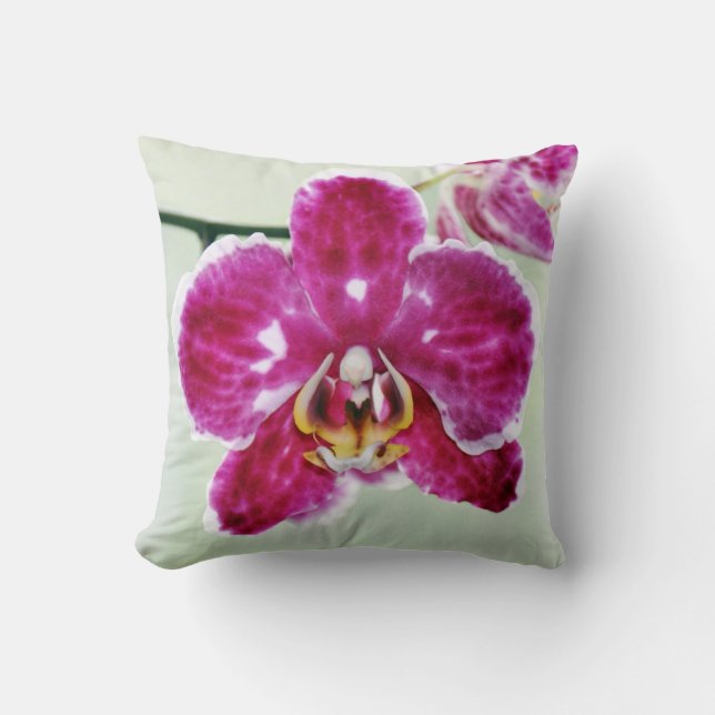 Roze Orchid Kussen (Voorkant)