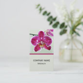 Roze Orchid Visitekaartje (Staand voorkant)