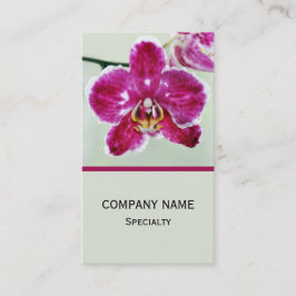 Roze Orchid Visitekaartje