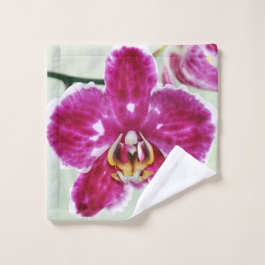 Roze Orchid Washandje (Wasdoekje)
