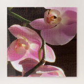Roze Orchidee Bloemige Legpuzzel (Horizontaal)