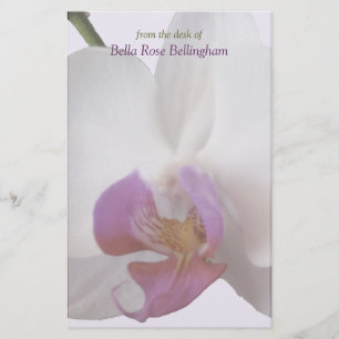 Roze orchidee briefpapier