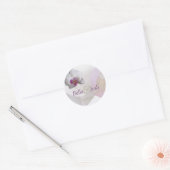 Roze Orchidee bruiloft Sticker (Envelop)