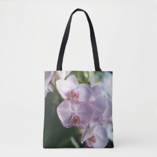 Roze orchidee Canvas tas