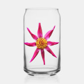 Roze Orchidee Dahlia Bloom Floral Blikvorm Glas (Voorkant)