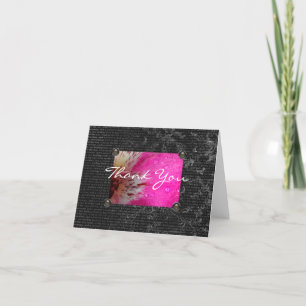 Roze Orchidee Dankkaart Bedankkaart