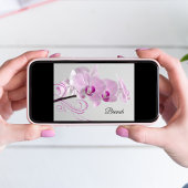Roze Orchidee Elegantie Post Huwelijks Brunch Kaart