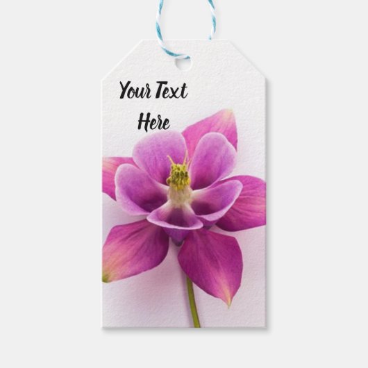 Roze Orchidee Gift Tag Cadeaulabel (Voorkant)