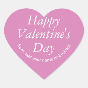 Roze Orchidee Hart Valentijns Sticker
