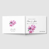 Roze Orchidee Huwelijk Gastenboek (Volledig)