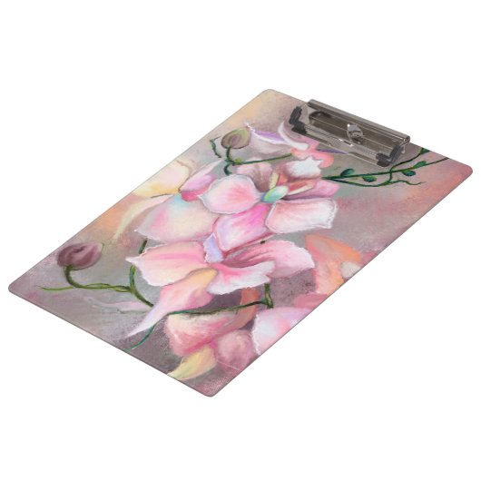 Roze orchidee klembord (Gekanteld)
