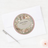 Roze orchidee kruidenpot labels (Envelop)