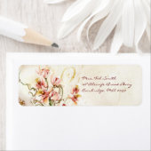 Roze orchidee label (Insitu)