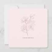 Roze orchidee momenten | Trouwen bewaar de datum Kaart (Achterkant)