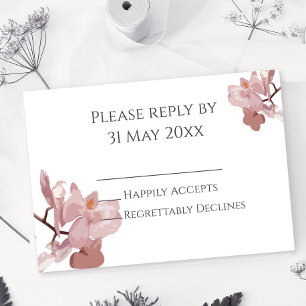 Roze Orchidee RSVP insert