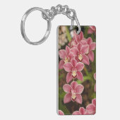 Roze Orchidee sleutelhanger (Voorkant Links)