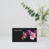 Roze orchidee. visitekaartje (Staand voorkant)