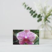 Roze orchidee Visitekaartjes (Staand voorkant)