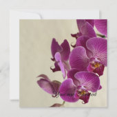 Roze Orchideeën Bloemen Verjaardag Kaart (Voorkant)