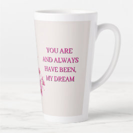 Roze Orchideeën Boeket Met Delicate Bloemen Latte Mok