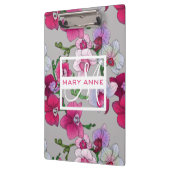 Roze orchideeën in Bloom | Jouw namen toevoegen Klembord (Links)