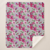 Roze orchideeën in Bloom Sherpa Deken (Voorkant)