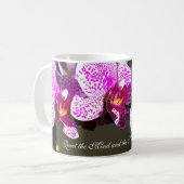 Roze orchideeën koffiemok (Voorkant links)