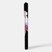 Roze orchideeën op zwart Case-Mate iPhone case (Achterkant / Links)