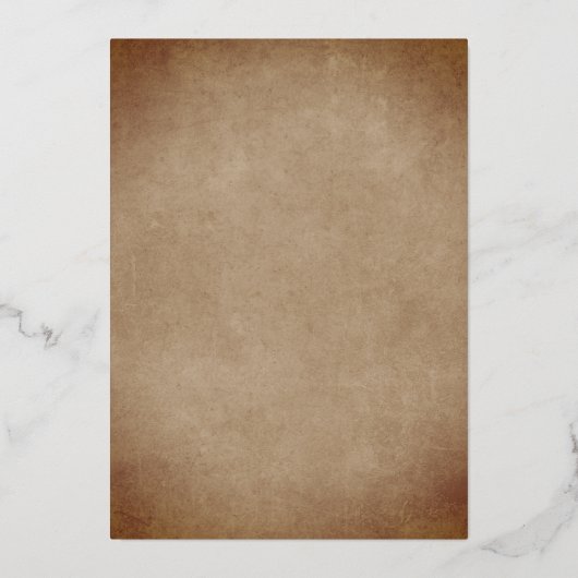 Roze orchideeën Waterverf Oud papier bruiloft goud Folie Uitnodiging (Achterkant)