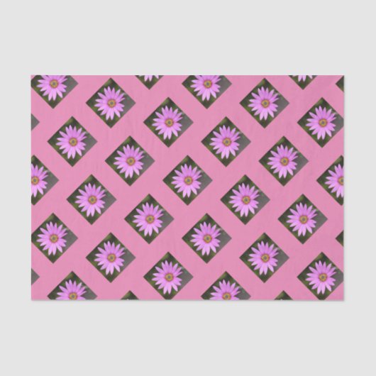 Roze Osteospermum tissuepapier (Voorkant)