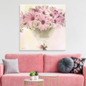 Roze osteospernum canvas afdruk (Insitu (Woonkamer))