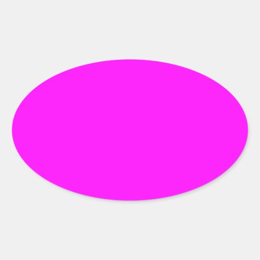 Roze Ovale Sticker (Voorkant)