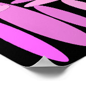 Roze ovalen poster (Hoek)