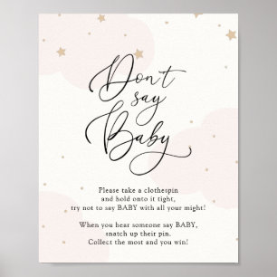 Roze over de maan Zeg niet dat het Poster van het 
