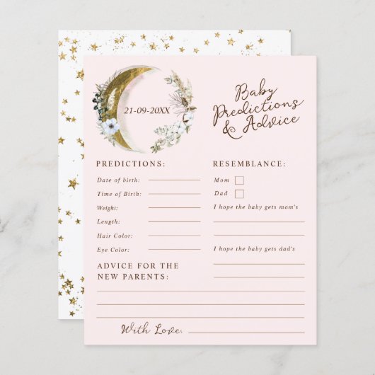 Roze over de voorspelling en het advies van de Moo (Voorkant / Achterkant)