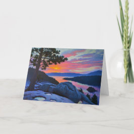 Roze over Emerald Wenskaart Kaart