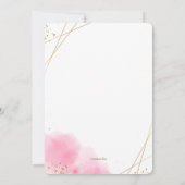 Roze Overtuiging Religieuze Uitnodiging (Achterkant)