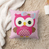 Roze Owl Keepomwille Cushion Baby Cadeft Kussen (Deken)