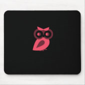 Roze Owl Mousepad Muismat (Voorkant)